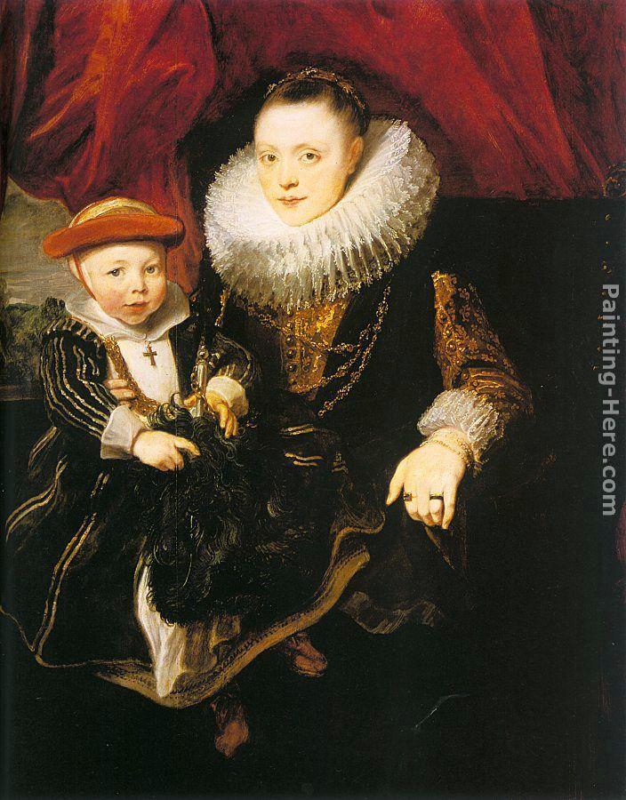 Sir Antony van Dyck Young Woman with a Child